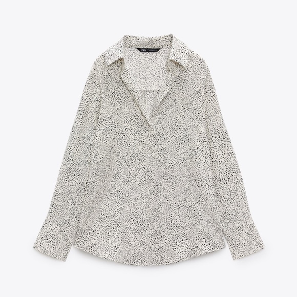 NWT Zara Oversized Animal Print Shirt - Picture 4 of 6